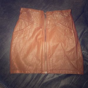 Vegan Leather h&m skirt